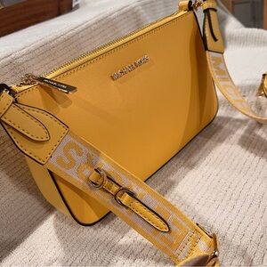 Michael Kors Mustard Crossbody Bag Trio